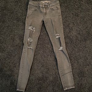 Black American Eagle skinny jeans